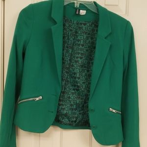 Divided  by H&M green fitted blazer